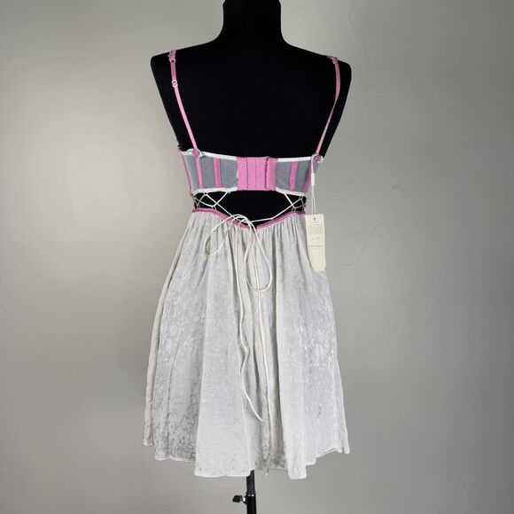 For Love & Lemons Festival Floral Lace Slip Dress | Embroidered Flowers - Picture 5 of 15